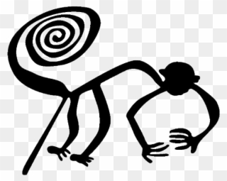 Monkey - Nazca Lines Monkey Clipart - Png Download