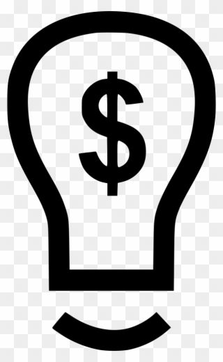 Idea Light Bulb Dollar Comments - Cross Clipart
