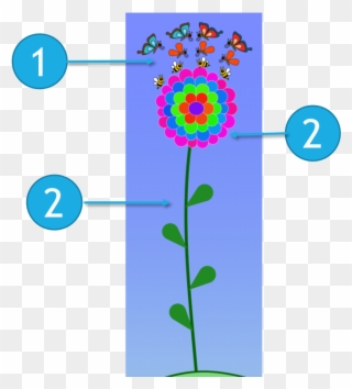 Flower Diagram - Circle Clipart
