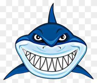 Shark Face Clipart - Png Download
