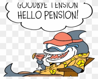 Goodbye Clipart Banner - Goodbye Tension Hello Pension Clipart - Png Download