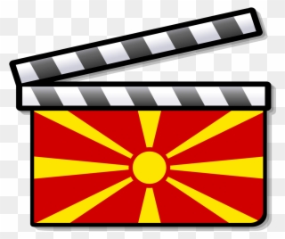 Macedonia Film Clapperboard - Cinema Of The Uk Clipart