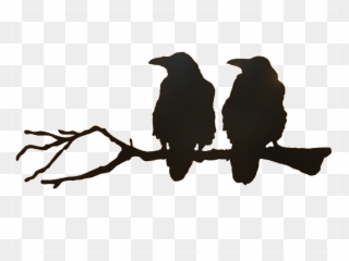 Png Freeuse Download Ravens Silhouette At Getdrawings - Crows On A Branch Silhouette Clipart