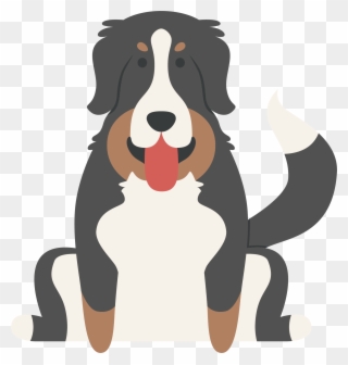Bernese Mountain Dog Clipart Russian - Puppy - Png Download