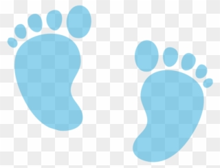 Babyfeet Baby Feet Footprint Print Pastel Blue Boy - Can T Wait To Meet Those Tiny Little Feet Clipart