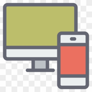 It's An Opportunity To Give Your Website A Once-over - Monitor And Smartphone Icon Png Clipart