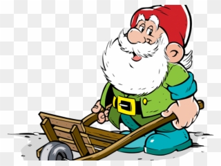 Dwarf Clipart Elf House - Гном Копает - Png Download