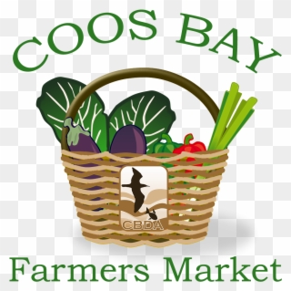 Coos Bay Farmers Market Celebrates National Farmers - Clip Art Food Basket - Png Download