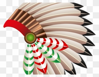 Border Clipart Native American - Native American Headdress Png Transparent Png