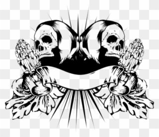 Free Png Download Praying Skull Hands Tattoo Png Images - Skeleton Praying Hands Vector Clipart