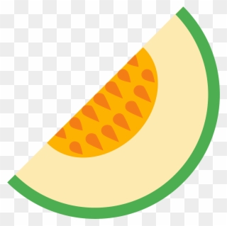 This Is A Slice Of A Melon Fruit - Melon Icon Clipart