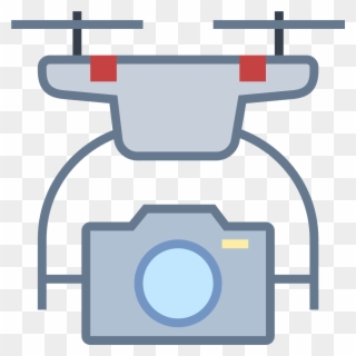 Drone With Camera Icon - 无 人 飞机 Icon Clipart