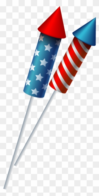 4th Of July Firecracker Clipart - Fireworks Sparklers Clip Art - Png Download