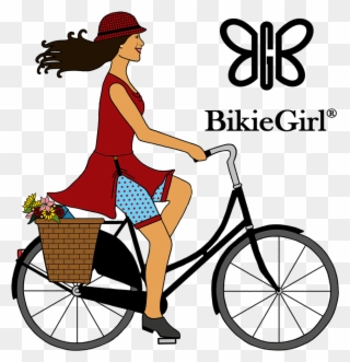 Bikie Girl Final 111618 With Text And Butterfly - Felt Tk 2 Clipart