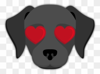 Black Labrador Emoji - Black Dog Emoji Clipart