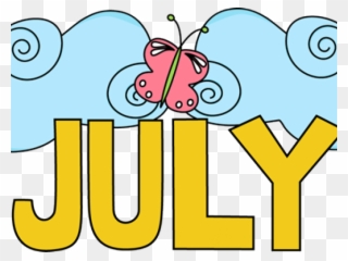 Word Clipart Summer - Clipart July - Png Download