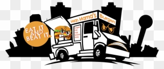 93 Burger Food Truck Clip Art - Food Truck Illustration Burger - Png Download