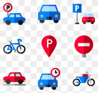 Parked Car Icons - Car Parking Icon Png Clipart