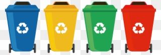 Garbage Clipart Wastebin - Recycle Bins Png Transparent Png
