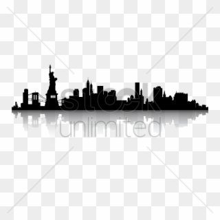 Image Of Chicago Skyline Clipart - New York City Skyline Black And White Clipart - Png Download