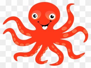 Octopus Clipart Gambar Pencil And In Color Png - Octopus Throw Blanket Transparent Png