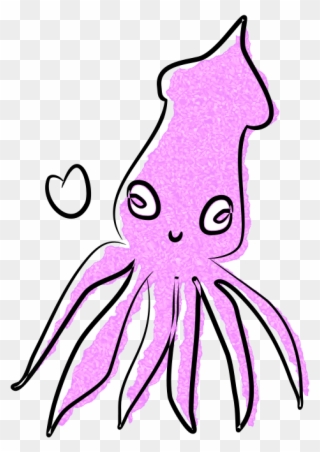 Squid Clipart Free Clipart Loving Squid Holyseamonkeys - Gambar Cumi Cumi Kartun - Png Download