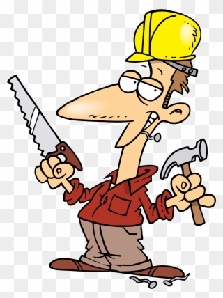 Selling A Home With Quot No Permit Quot Renovations - Cartoon Guy With Hammer Clipart