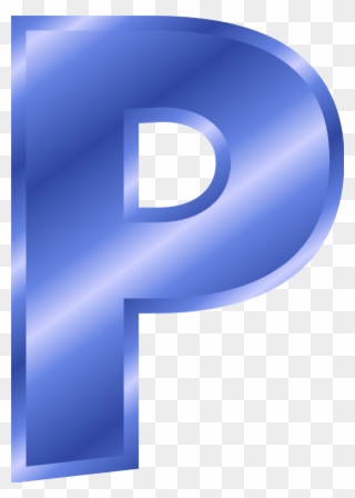 Alphabet Letter P - Blue Alphabet Letter Clip Art S - Png Download