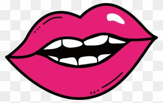 Svg Free Library Collection Of Free Tongue - Labios De Colores Dibujo Clipart