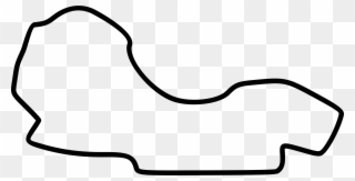Big Image - Melbourne F1 Race Track Outline Clipart