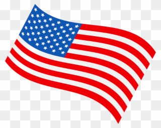 Of The United - Usa Flag Cartoon Png Clipart