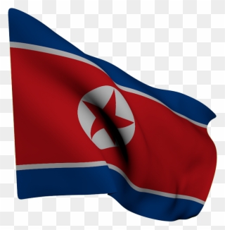 Nk Flag 3 E1502645103258 - Bandera Corea Del Norte Png Clipart
