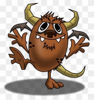 Free To Use & Public Domain Monsters Clip Art - Brown Monster Clipart - Png Download