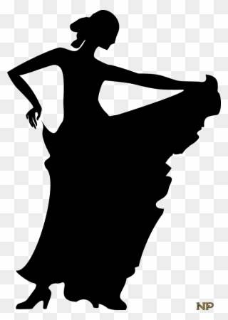 Woman Silhouette, Dancer Silhouette, Flamenco Dancers, - Clip Art Flamenco Dancer - Png Download