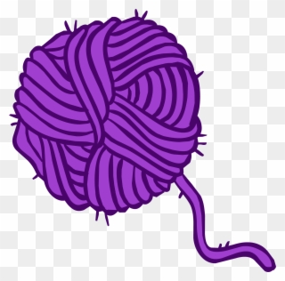 Clipart Ball String - Yarn Image Transparent - Png Download
