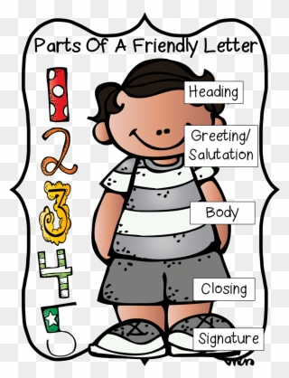 First Grade Wow - Parts Of A Friendly Letter Person Clipart