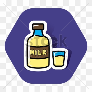 Glass Milk Bottle Clipart