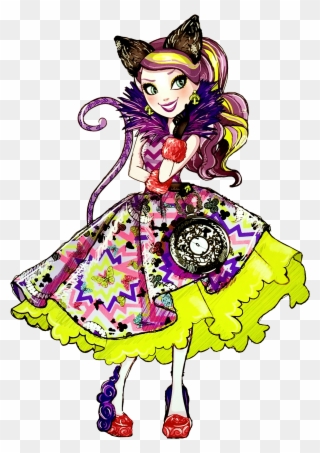 Hd Profile Art Contos, Bonecas Monster High, - Ever After High Kitty Cheshire Doll (dolls Clipart
