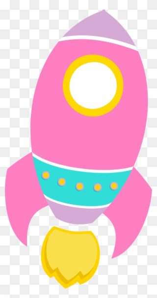 Clip Art-space/robots/army - Pink Rocket Ship Clipart - Png Download