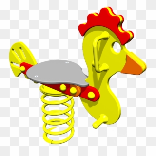 Polyspringer Chicken Sit-on Springer - Chicken Springer Playground Clipart