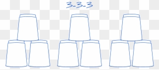 Have Stackers Set A Downstacked 3 3 3 In Front Of Them - Lampshade Clipart