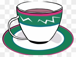Tea Cup Clipart Empty - Black Clip Art Tea Cup - Png Download