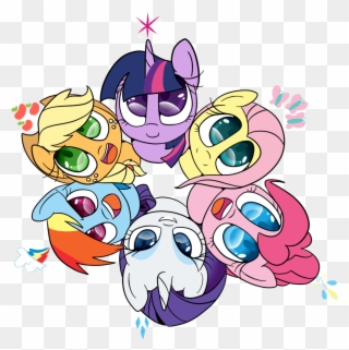 Rarity Pinkie Pie Rainbow Dash Twilight Sparkle Pony - Cute My Little Pony Png Clipart