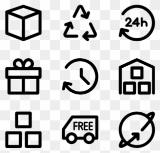Logistic Delivery Icon Collection - Hand Drawn Icon Png Clipart