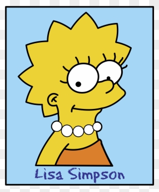 Lisa Logo Png Vector - Lisa Simpson Decal Clipart