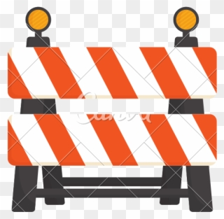 Barrier Clipart Construction Barrier - Vector Graphics - Png Download