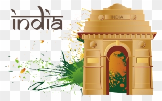 My New India - India Gate Vector Png Clipart