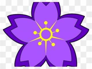 Lilac Clipart Violet Flower - Sakura Clip Art - Png Download