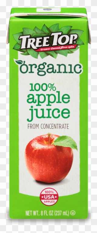Tree Top Organic Juice Box - Tree Top Organic Apple Juice Clipart