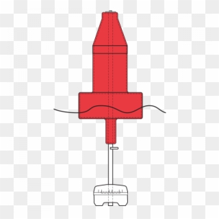 Extra Heavy Duty Red Float Collar Channel Marker With - Illustration Clipart